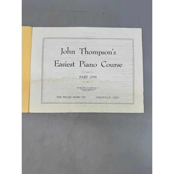 John Thompson's Easiest Piano Course pt 1 book paperback 1955 english READ - Picture 3 of 5